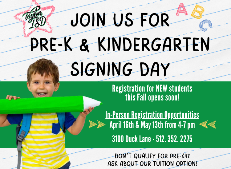  PreK & Kinder Signing Day!